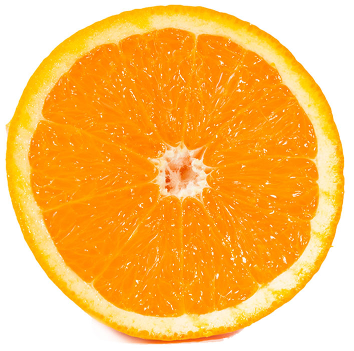 Rodaja de naranja.