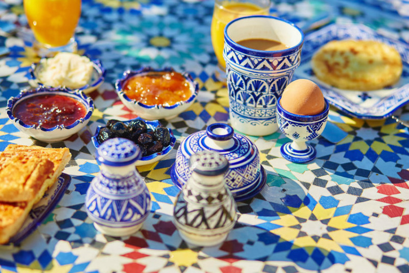 En el desayuno típico marroquí no puede faltar smen, eso sí, muy bien acompañada.