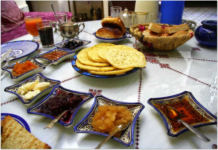 Smen en desayuno tradicional marroquí.