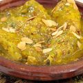 Tayin de pollo al azafrán del restaurante Balansiya. Valencia.