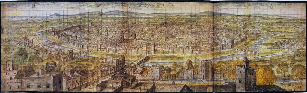 Valencia 1563, Anthonis van den Wijngaerde.