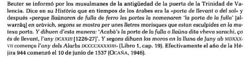 Detalle de la pág. 148 de Minorías islámicas en el País Valenciano: historia y dialecto. Obra de investigación de María del Carmen Barceló Torres, publicada en 1984.